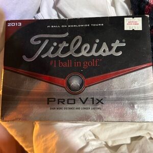 Titleist Pro V1x Golf Balls - Black and Red
